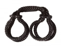 Original Sin touw handboeien van Frisky in zwart, verstelbaar tot 28,6 cm omtrek