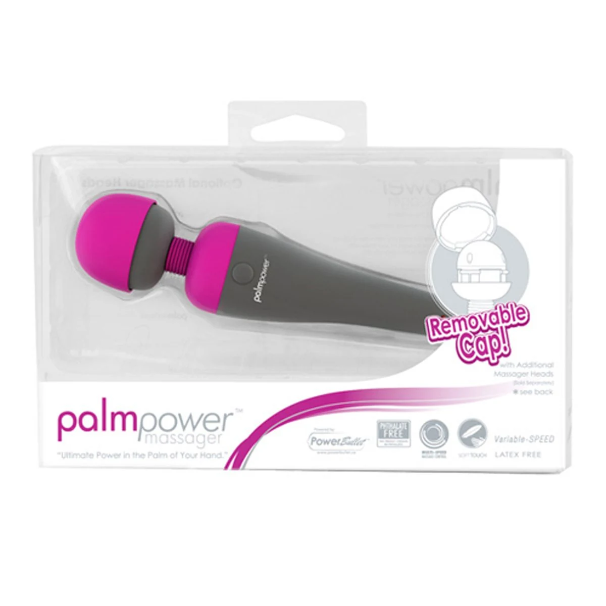 Palm Power Jenga Stimulator Wand met vaste stekker en traploze vibraties