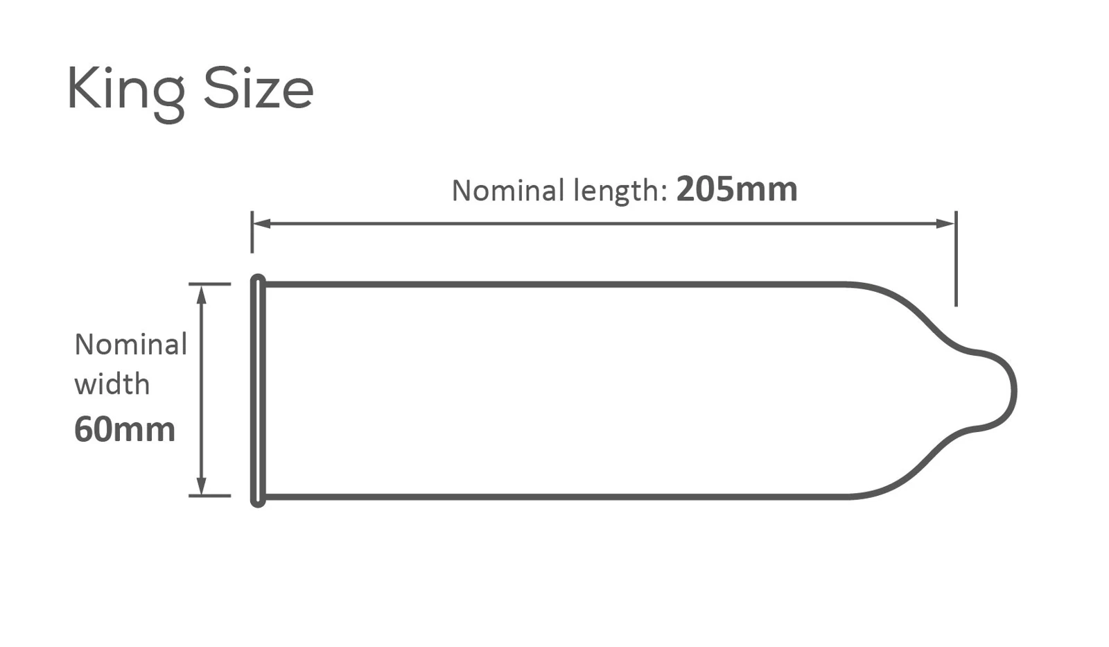 Pasante King Size condooms 12 stuks, nominale breedte 60 mm