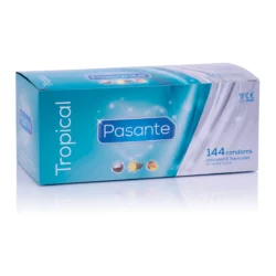 Pasante Tropical condooms - 144 stuks, mix verpakking met diverse smaken
