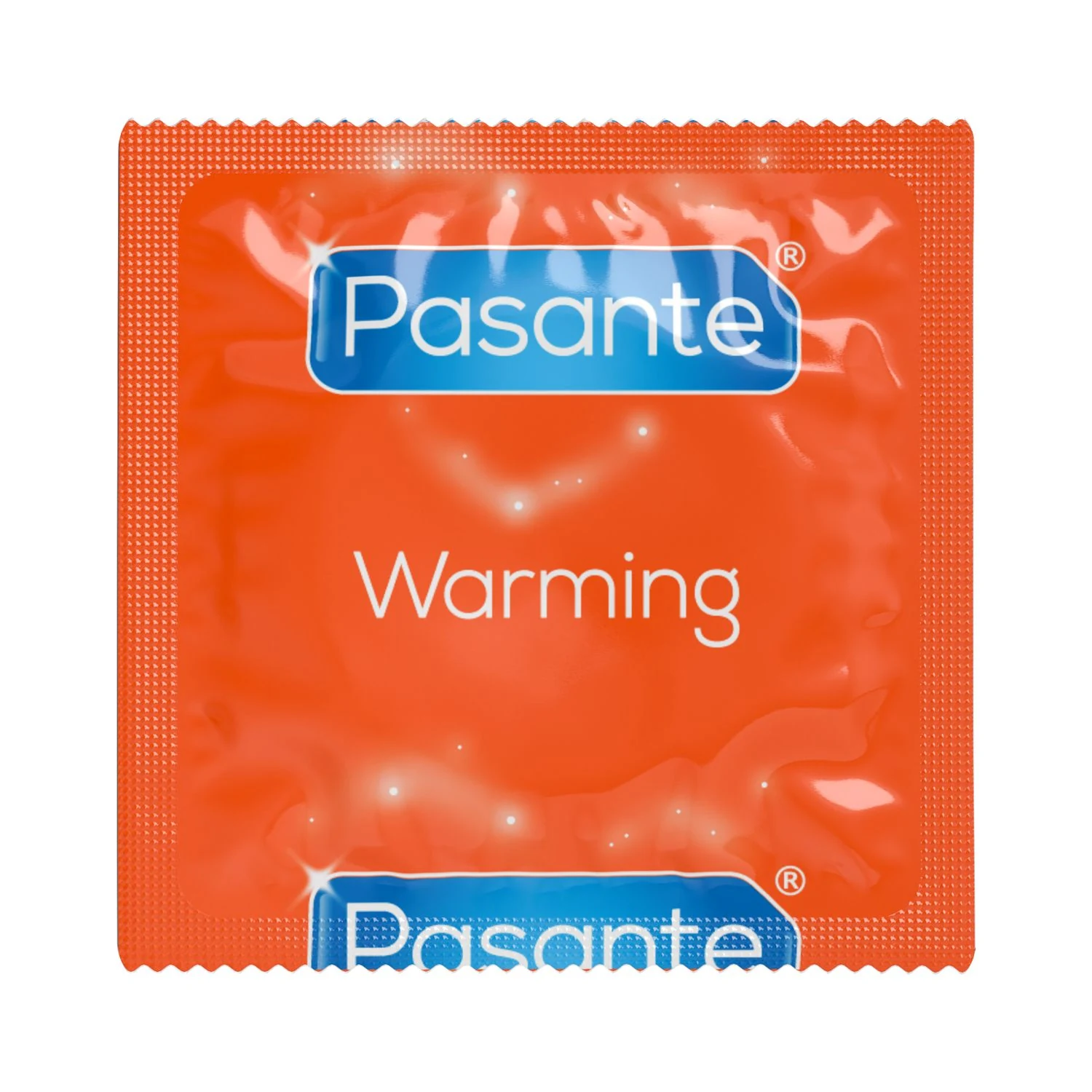 Pasante Warming Condooms van natuurlijk latex met glijmiddel en reservoir