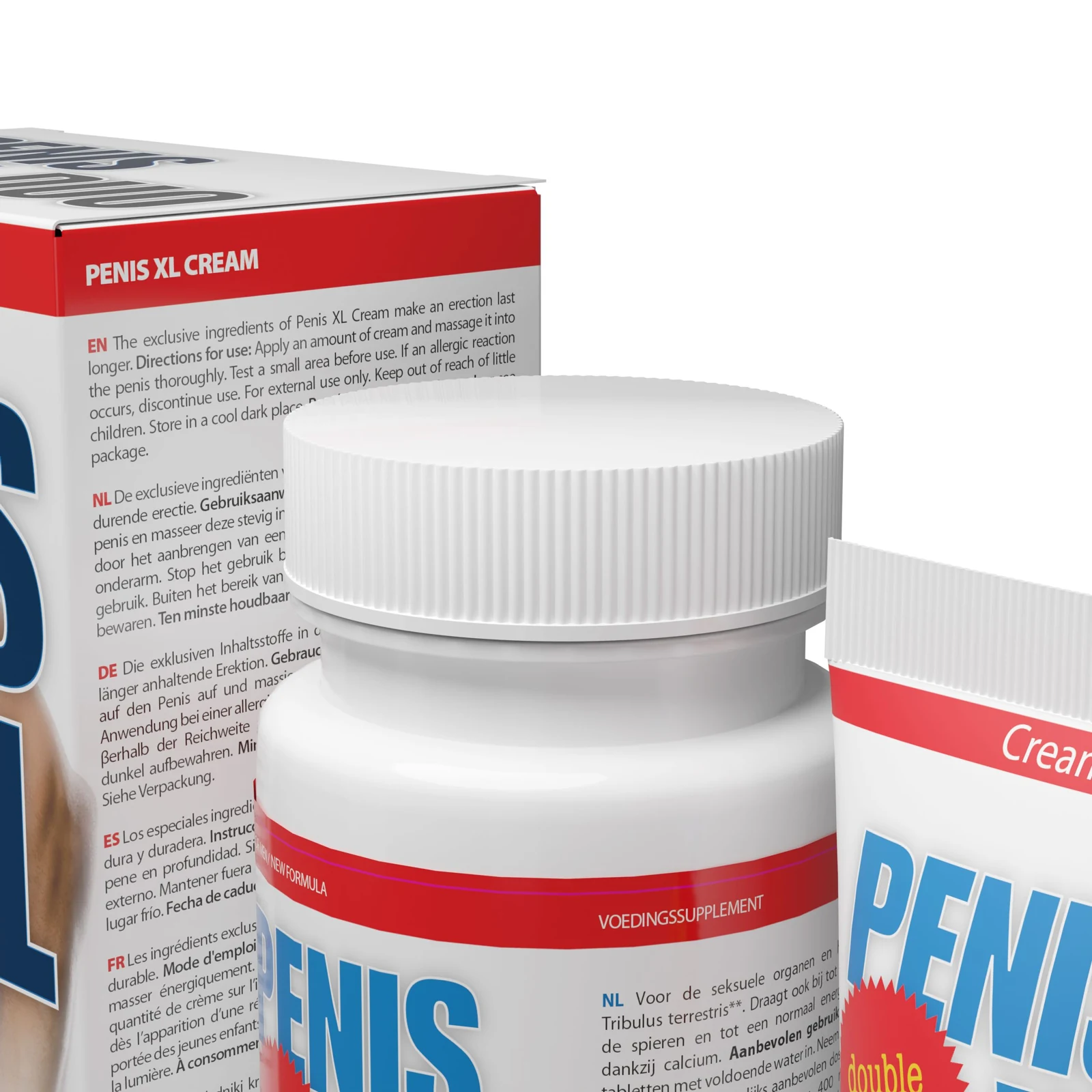 Penis XL Duo voor hem met crème en tabletten