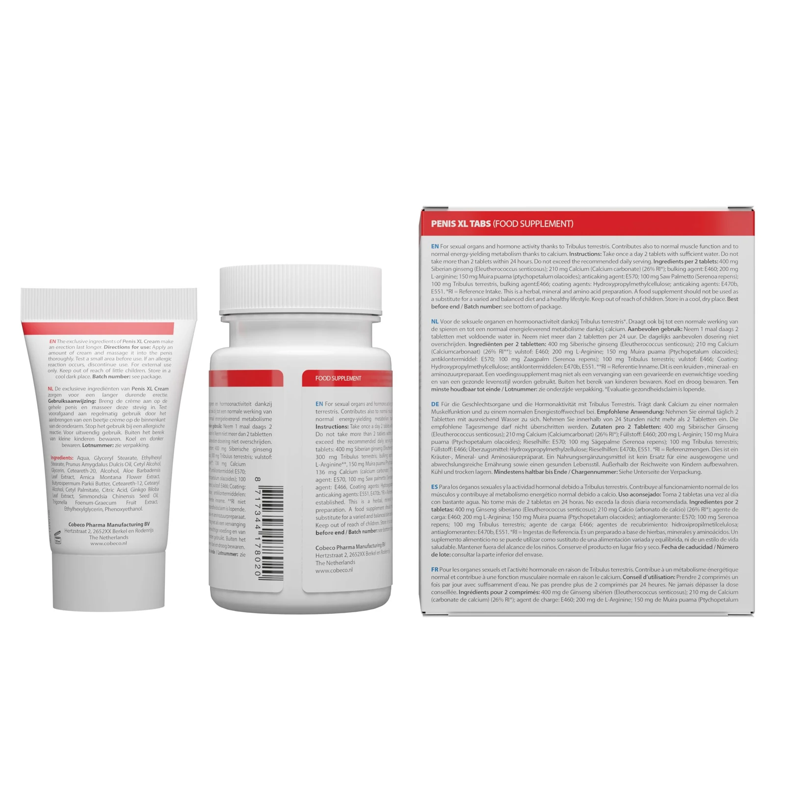 Cobeco Pharma Penis XL Duo combinatie van pillen en crème