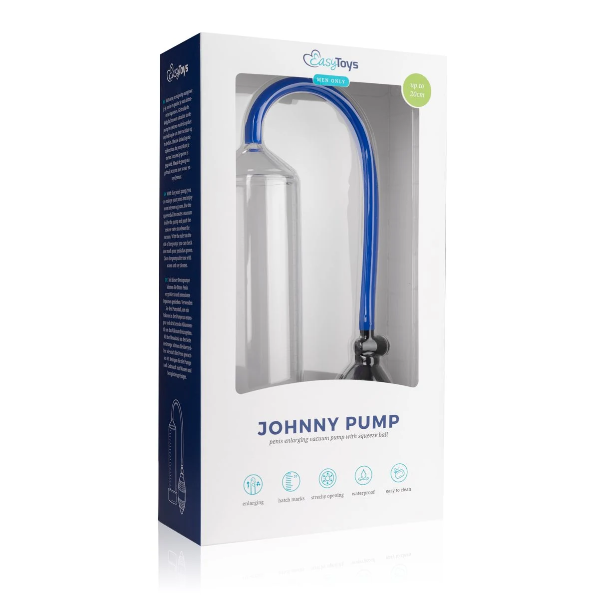 Waterproof penispomp met knijpbal en CE-keurmerk