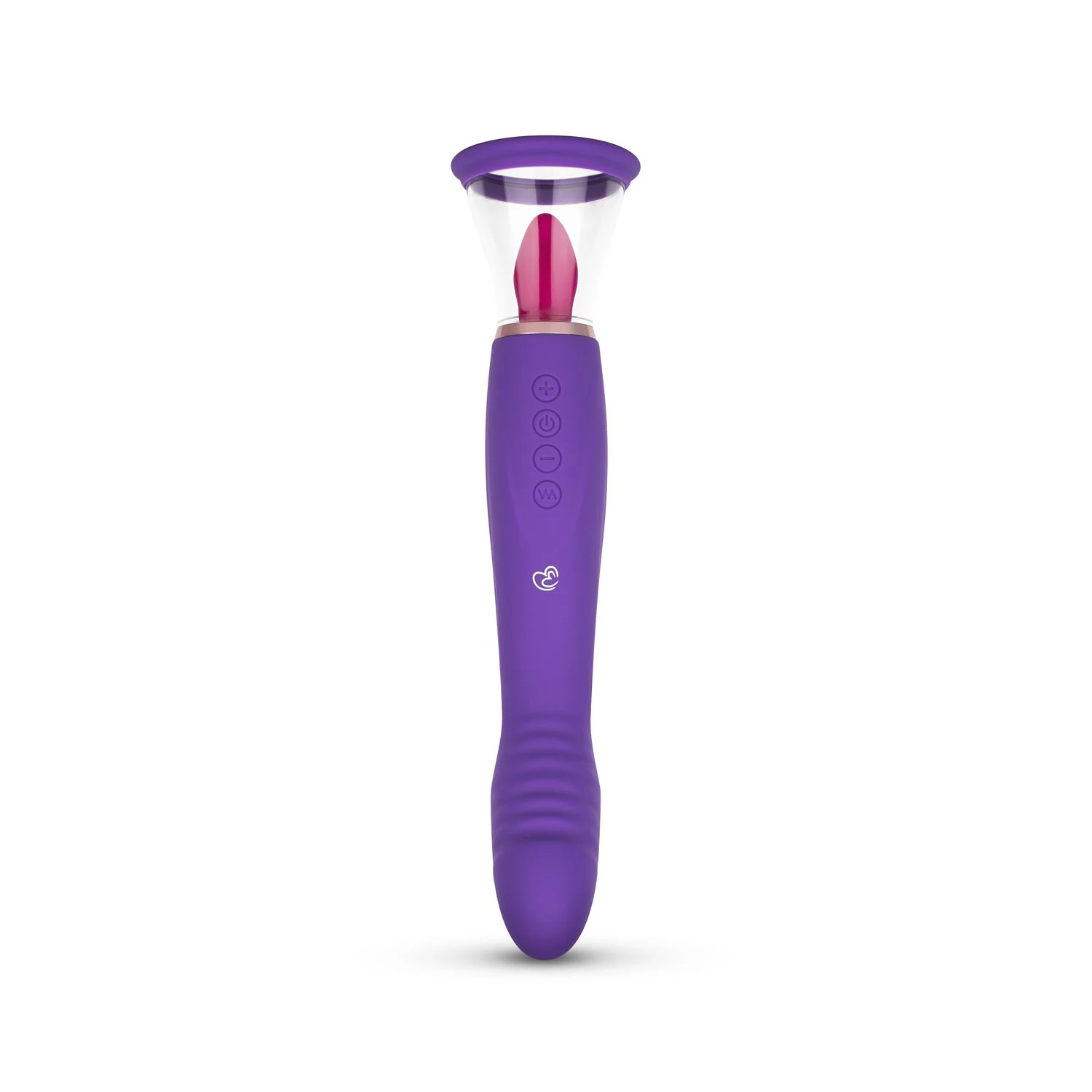 Paarse Pleasure Pump met vacuümpomp en G-spot vibrator