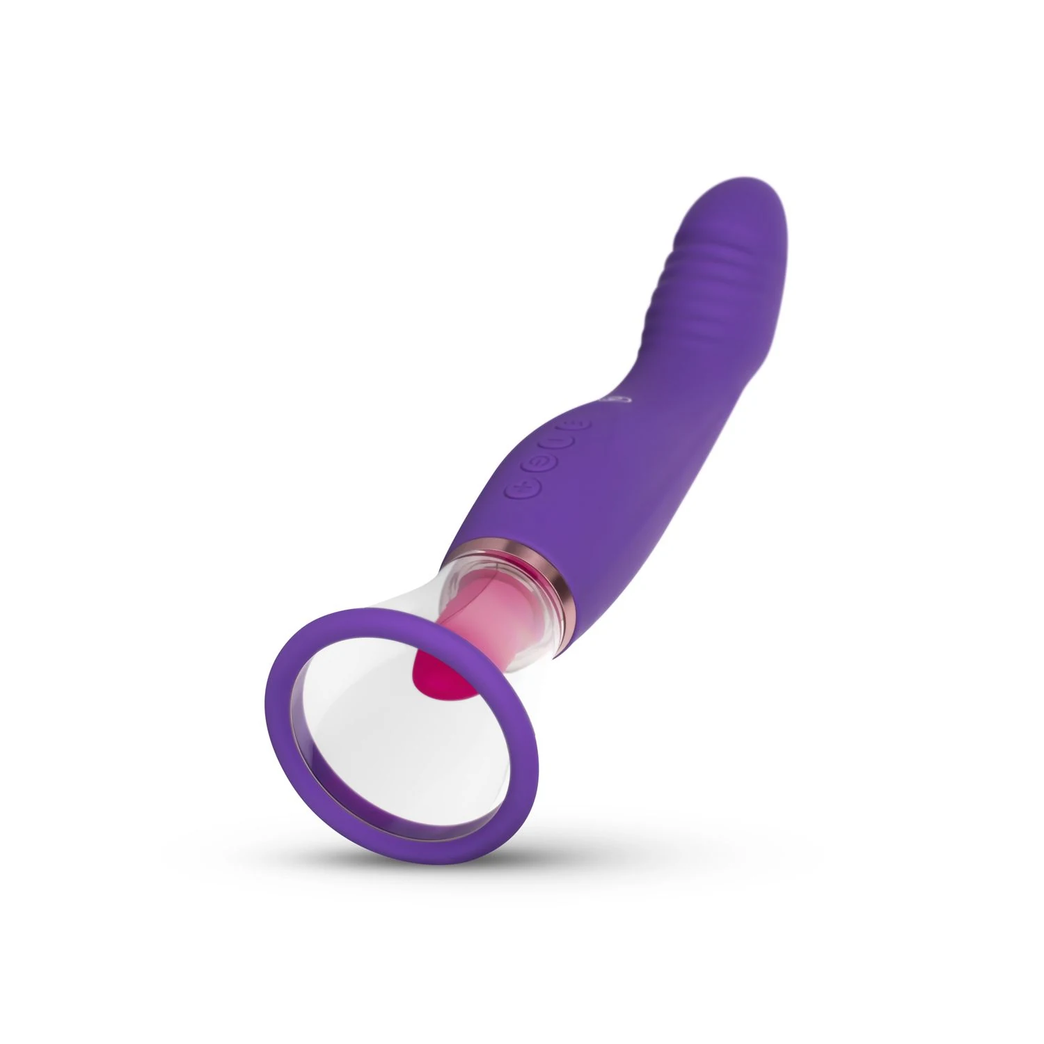 G-spot vibrator met geribbelde vorm, 100 mm invoerdiepte