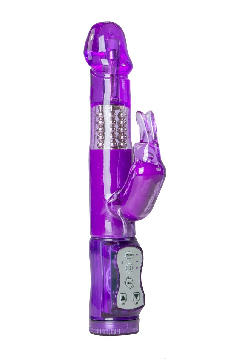 Paarse rabbit vibrator van Easytoys Vibe Collection met 12 vibratiestanden