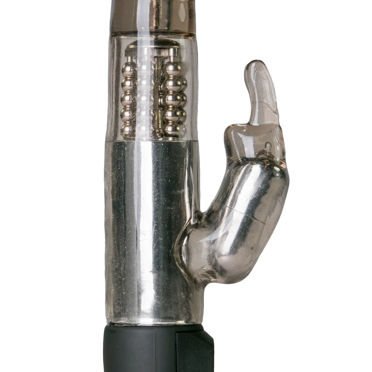 Rabbit vibrator zwart met 12 standen, pushbutton bediening en spatwaterdicht ontwerp