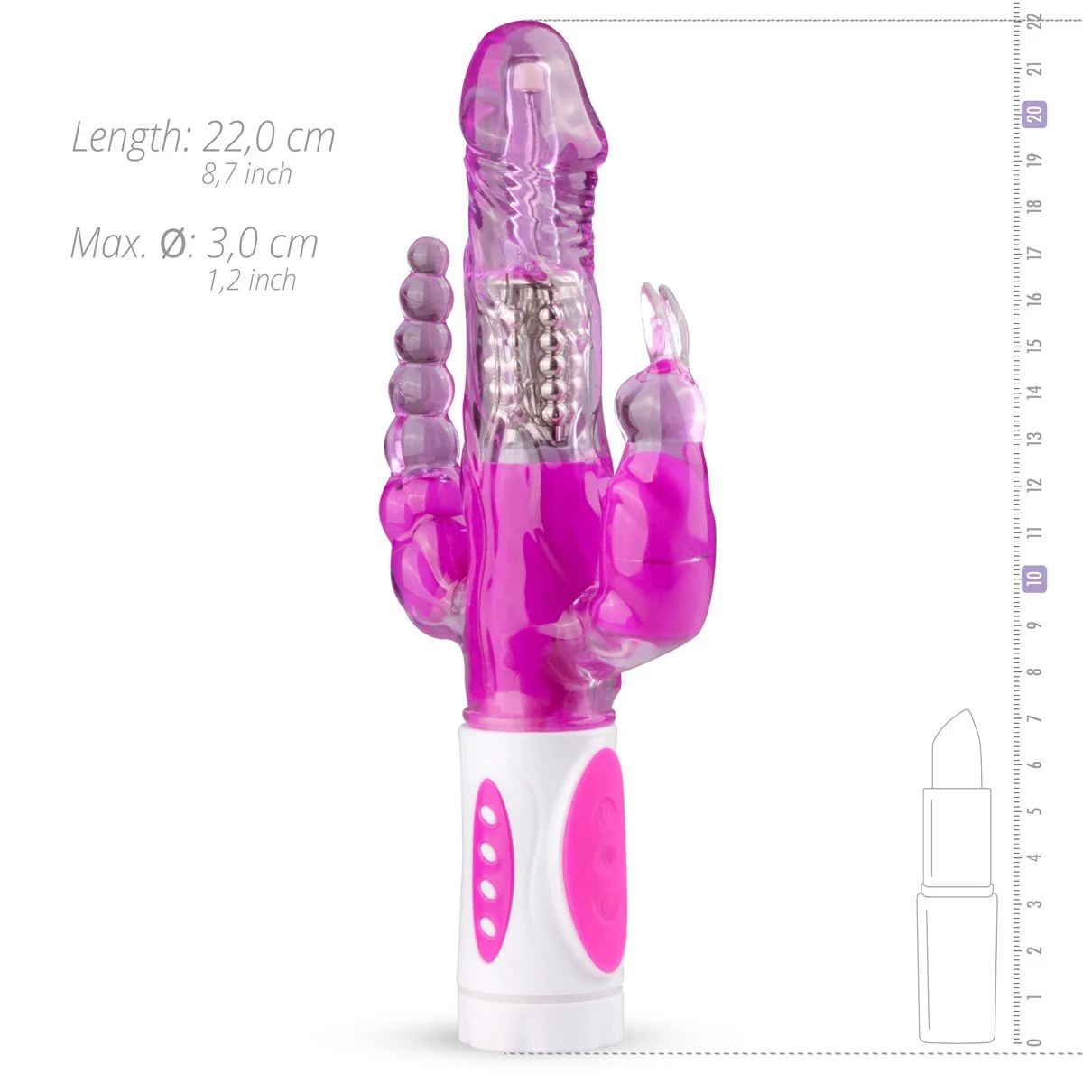 Raving Rabbit Vibrator Paars uit categorie dubbele vibrators