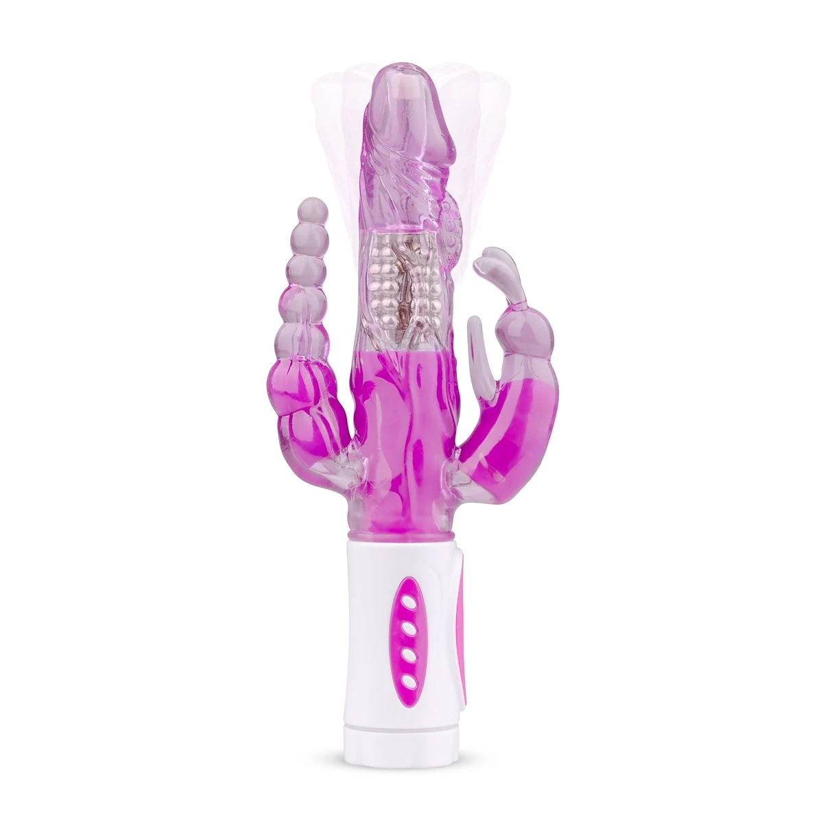 Raving Rabbit Vibrator Paars met variabele vibratie en rotatie