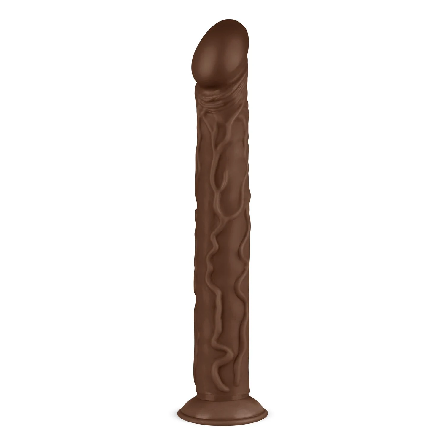 Real Fantasy David realistische dildo 35 cm van flexibel PVC met geaderde schacht