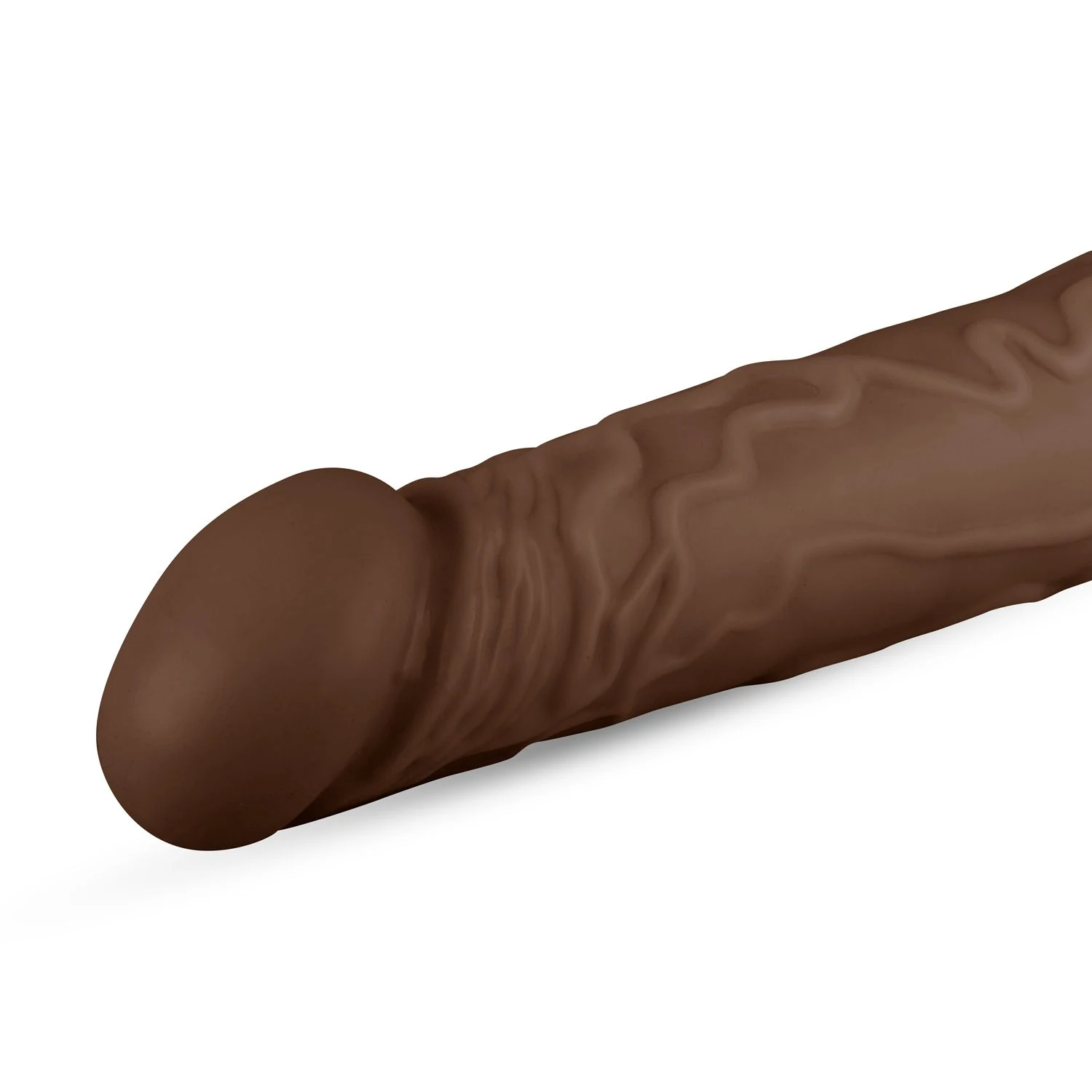 Bruine realistische dildo 35 cm Real Fantasy David met sterke zuignap