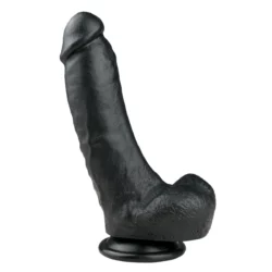 Realistische dildo met balzak van 20 cm in zwart
