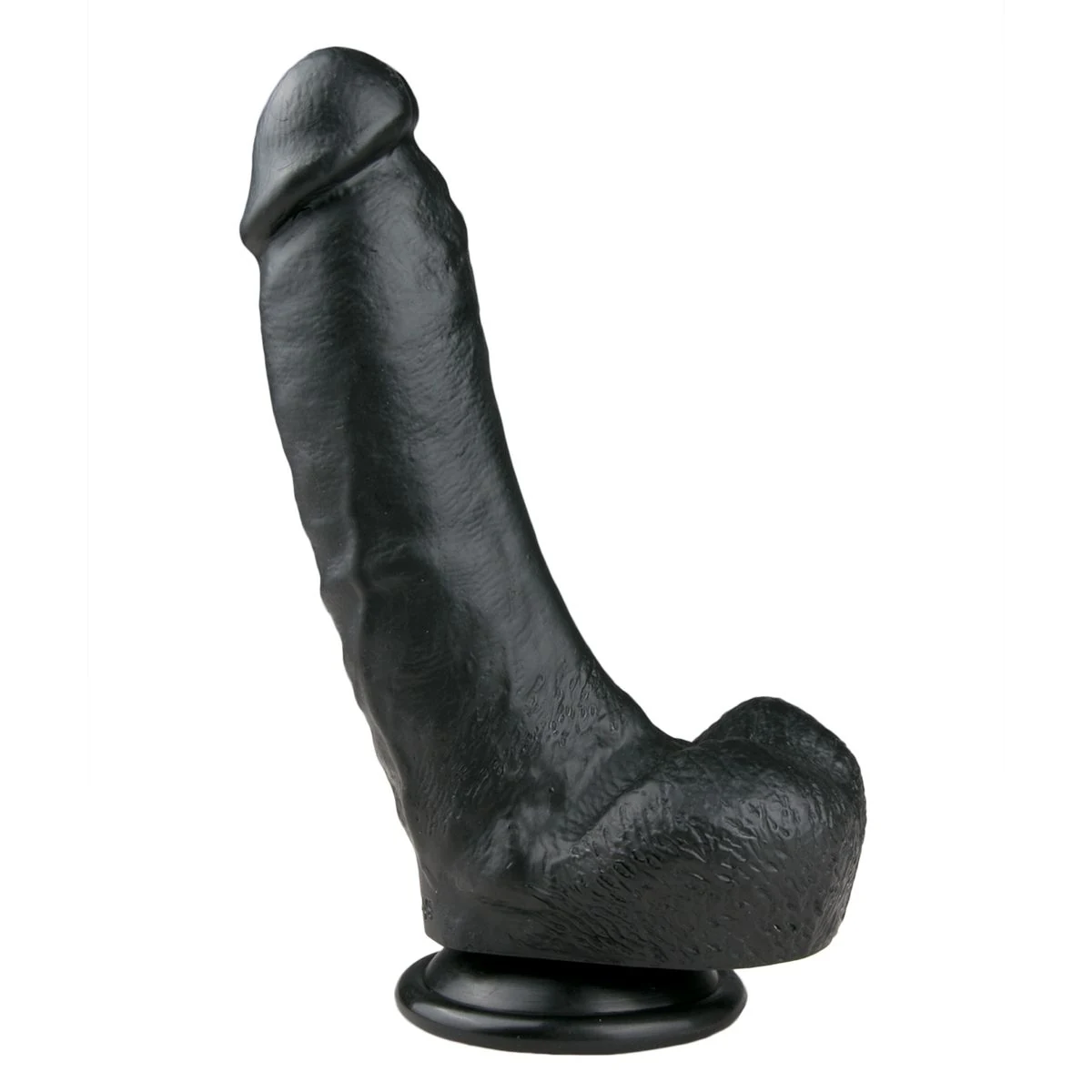 Realistische dildo met balzak van 20 cm in zwart