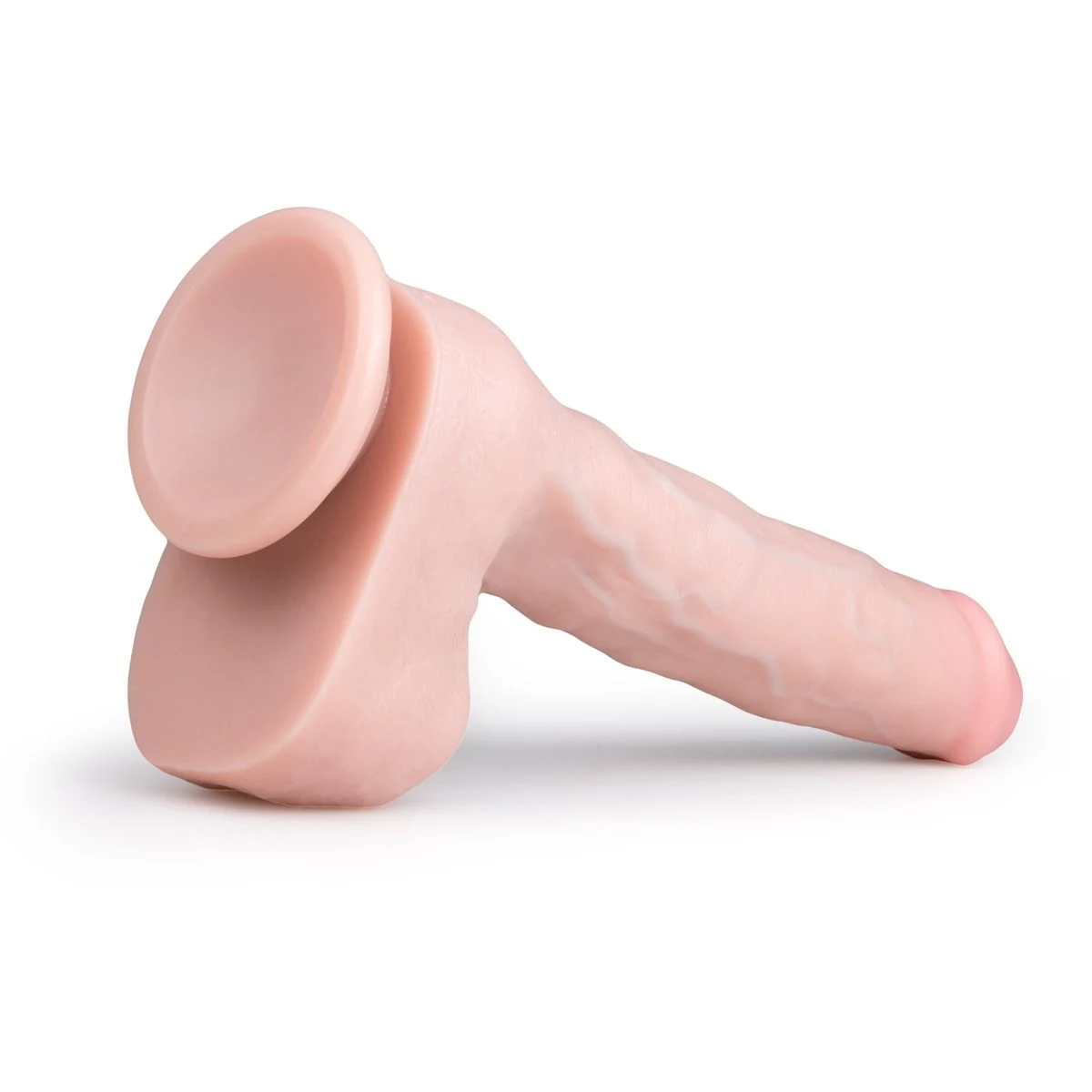 Realistische dildo met stevige balzak en sterke zuignap