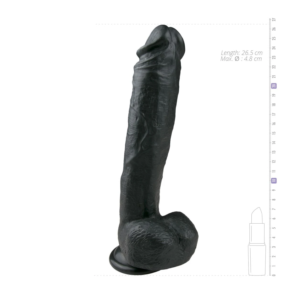 Waterproof realistische dildo met balzak voor anus en vagina, unisex