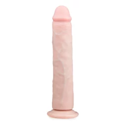 Realistische dildo met zuignap van 28,5 cm in beige PVC