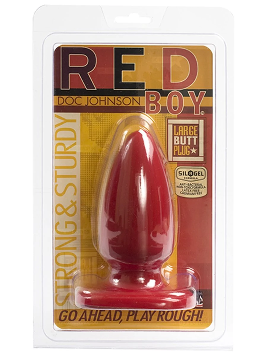 Red Boy Extreme Buttplug XXL PVC buttplug met lengte 125 mm