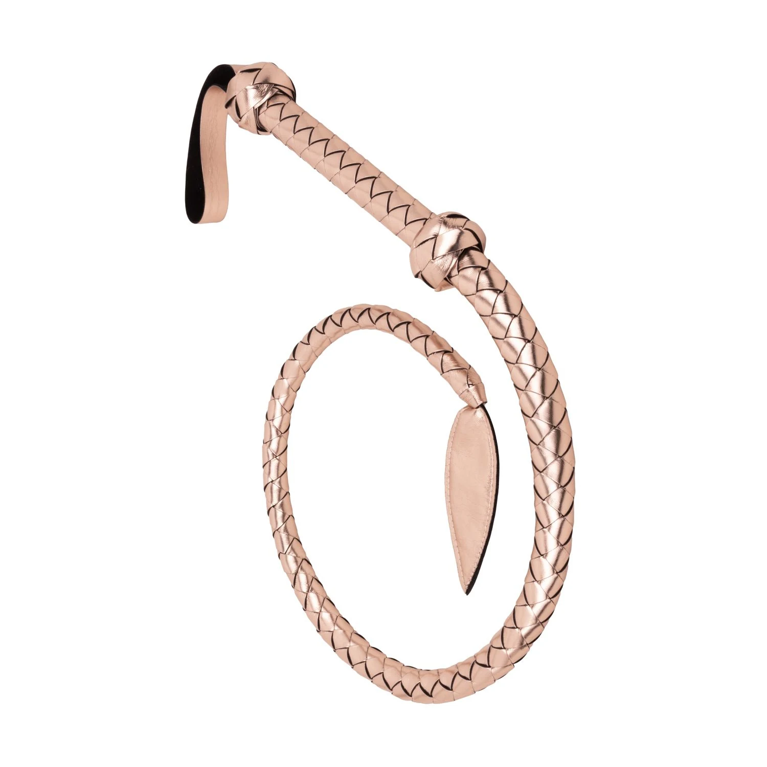 Rosy Gold Bull Whip BDSM zweep met stijlvol roségoud accent