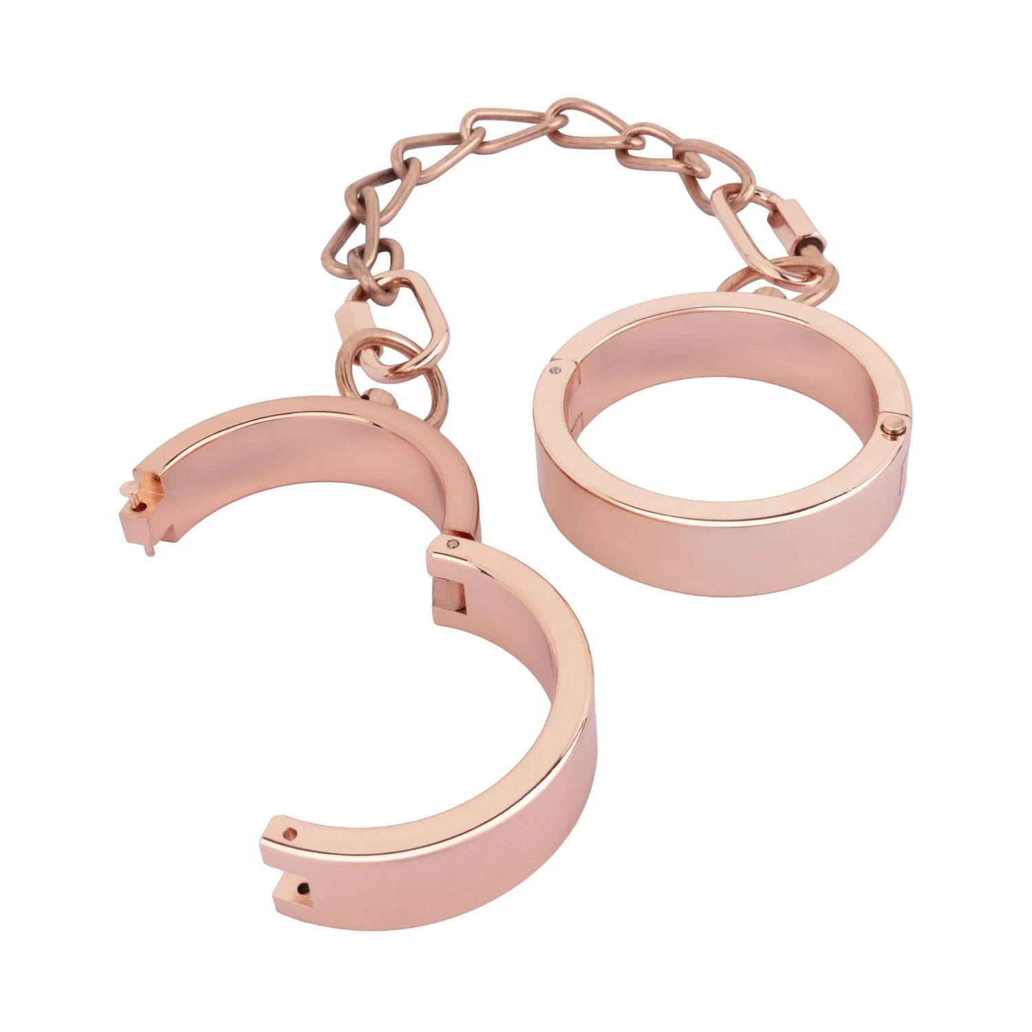 Rosy Gold verstelbare handboeien met metalen constructie