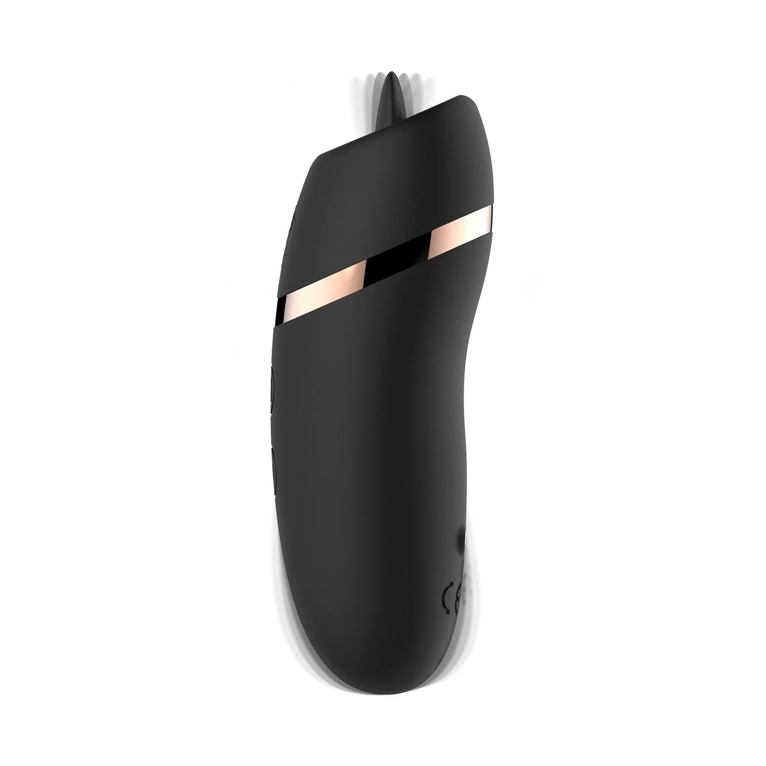 Rosy Gold stimulator zwart met fluisterstille motor