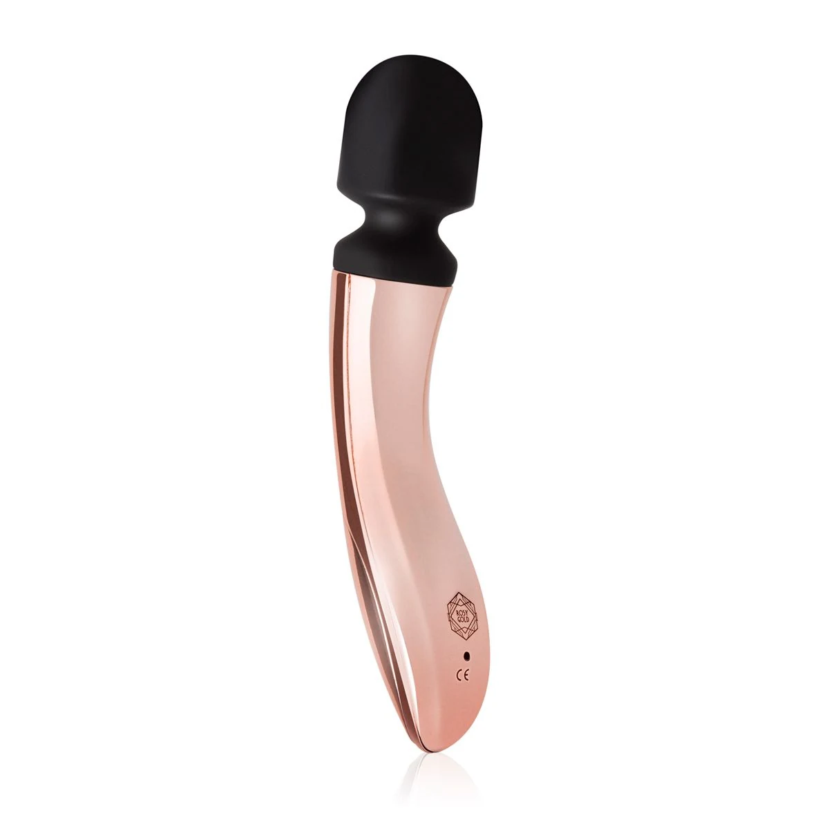 Rosy Gold wand vibrator met pushbutton bediening
