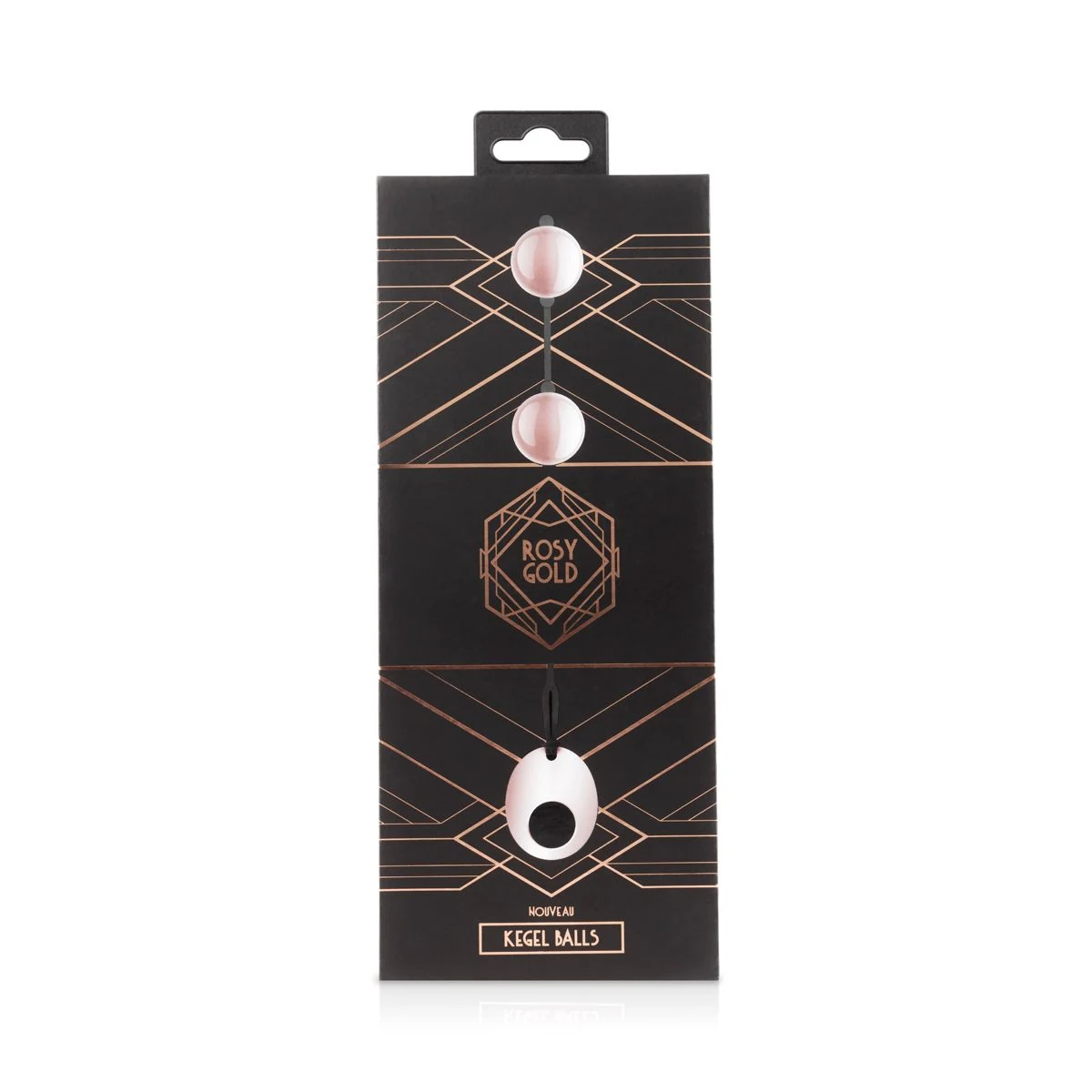 Rosy Gold Nouveau Kegel Balls van metaal voor bekkenbodemtraining