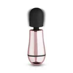 Rosy Gold Nouveau Mini Massager in roze en zwart, USB oplaadbaar