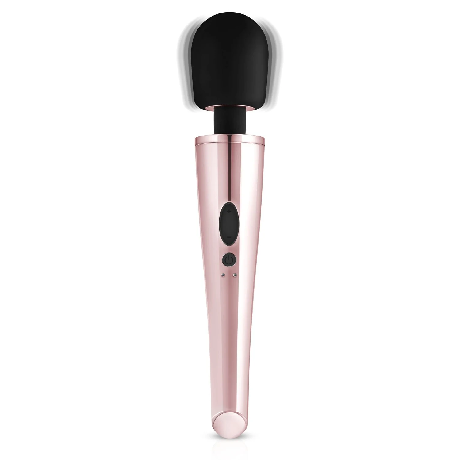 Rosy Gold Nouveau Wand Massager in zwart en roze