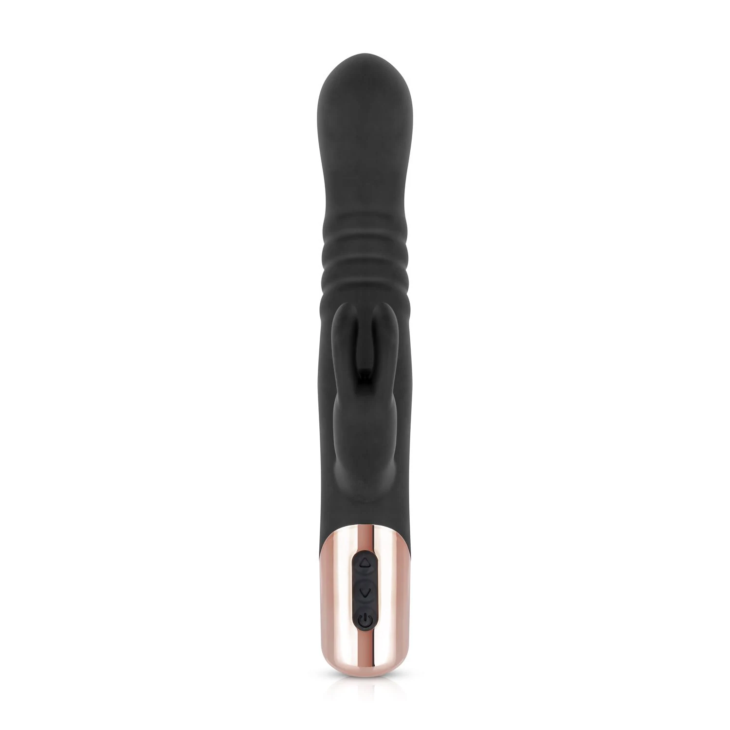 Rosy Gold Rabbit Vibrator USB-oplaadbaar met pushbutton bediening