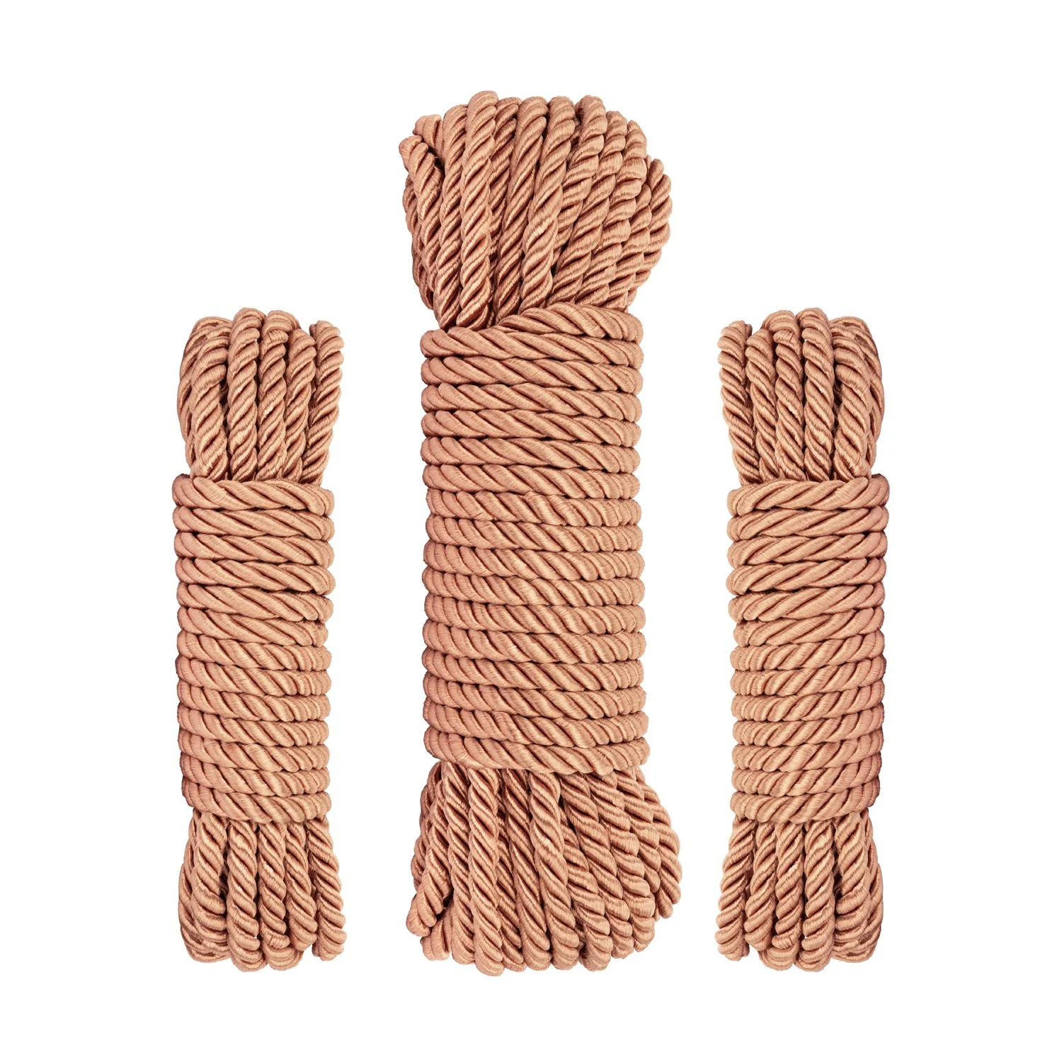 Rosy Gold Rope Set luxe bondage touwen van 8000 mm voor unisex gebruik