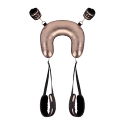Rosy Gold sling restraint set in roségoud met verstelbare banden en nekkussen