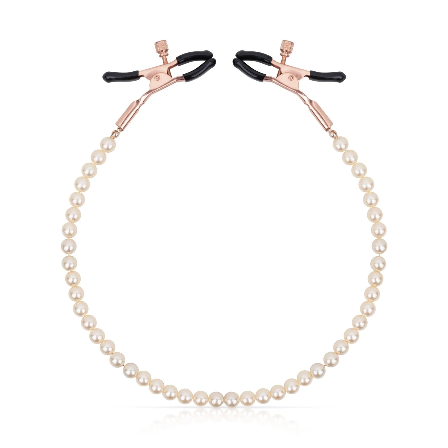Rosy Gold tepelklemmen met subtiel gewicht door decoratieve ketting