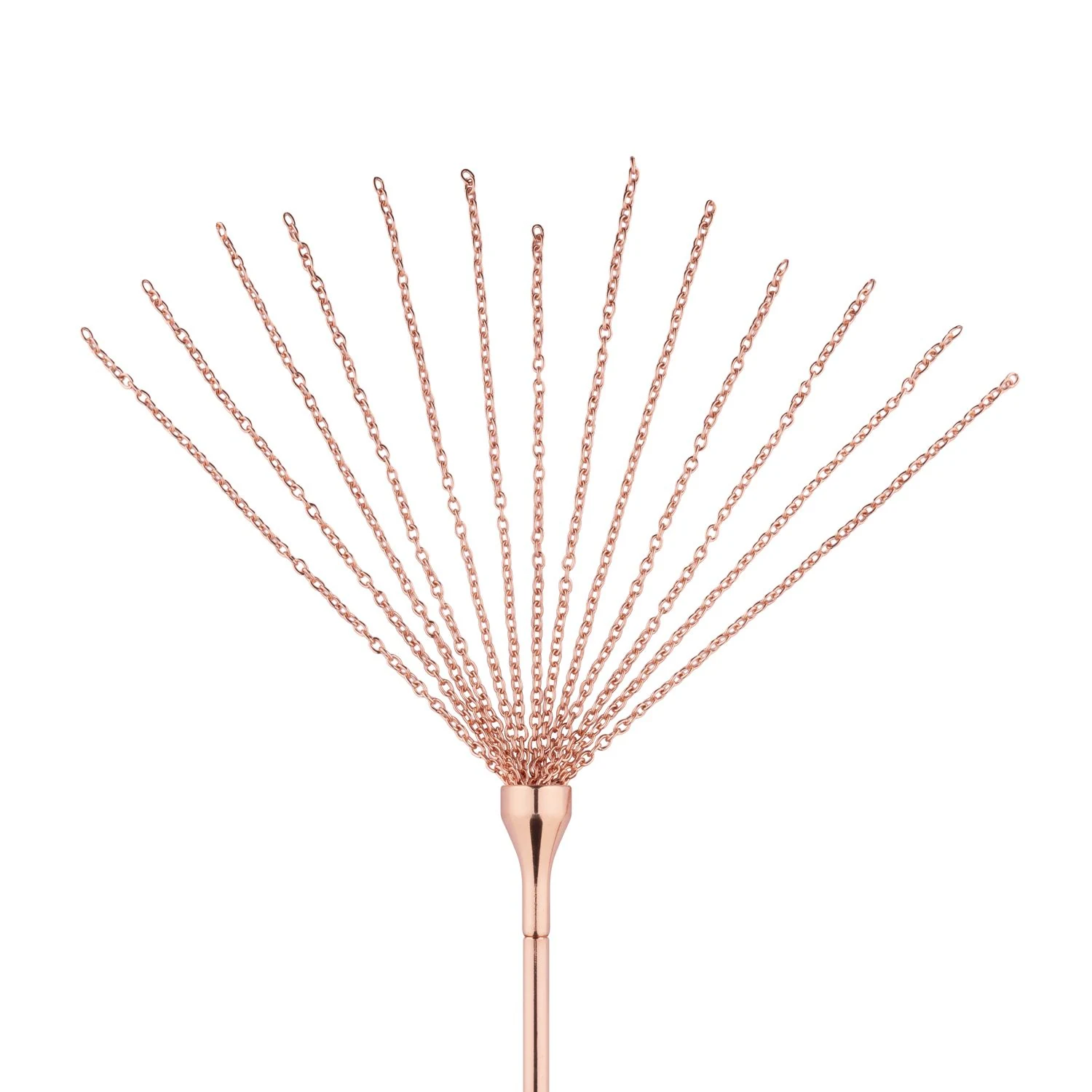2-in-1 Rosy Gold SM toy met verentikkelaar en kettingzweep