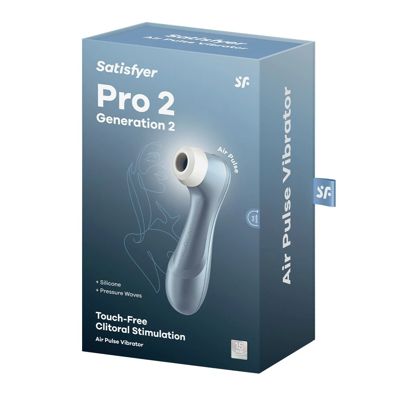 Satisfyer Pro 2 Generation 2 blauw met breedte van 45 mm
