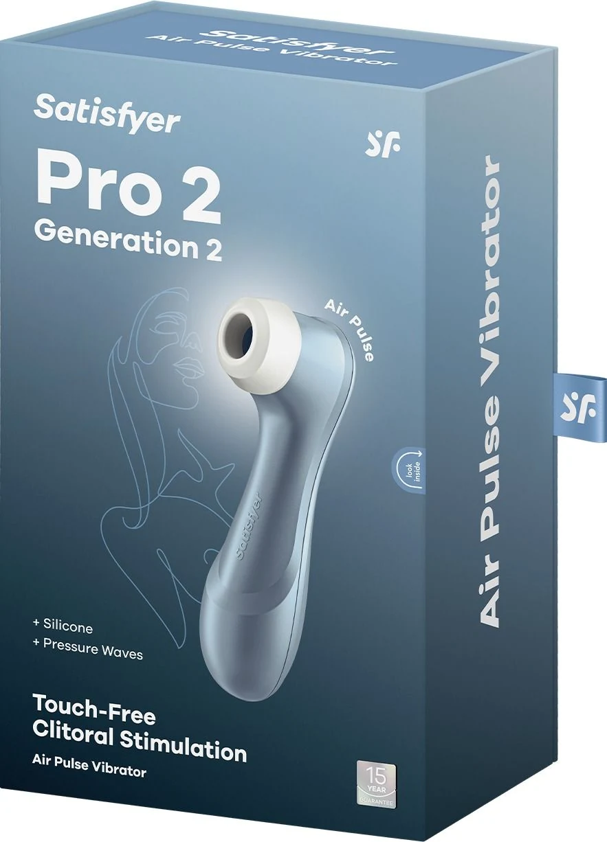 Satisfyer Pro 2 Generation 2 blauw met lengte van 160 mm