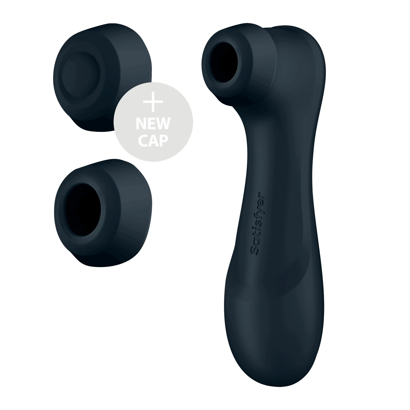 Satisfyer Pro 2 Generation 3 met twee siliconen kapjes en USB-oplaadkabel