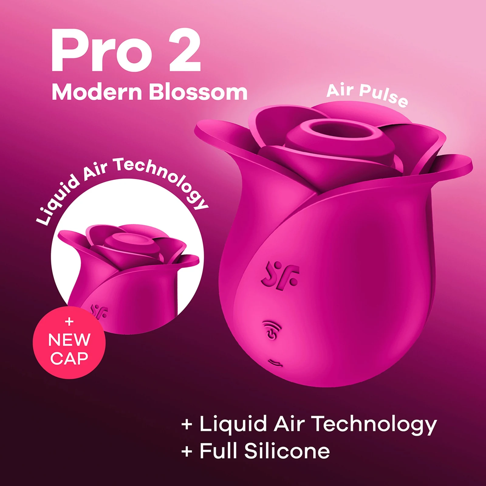Satisfyer Pro 2 Modern Blossom voor clitorisstimulatie met zuiging en vibratie