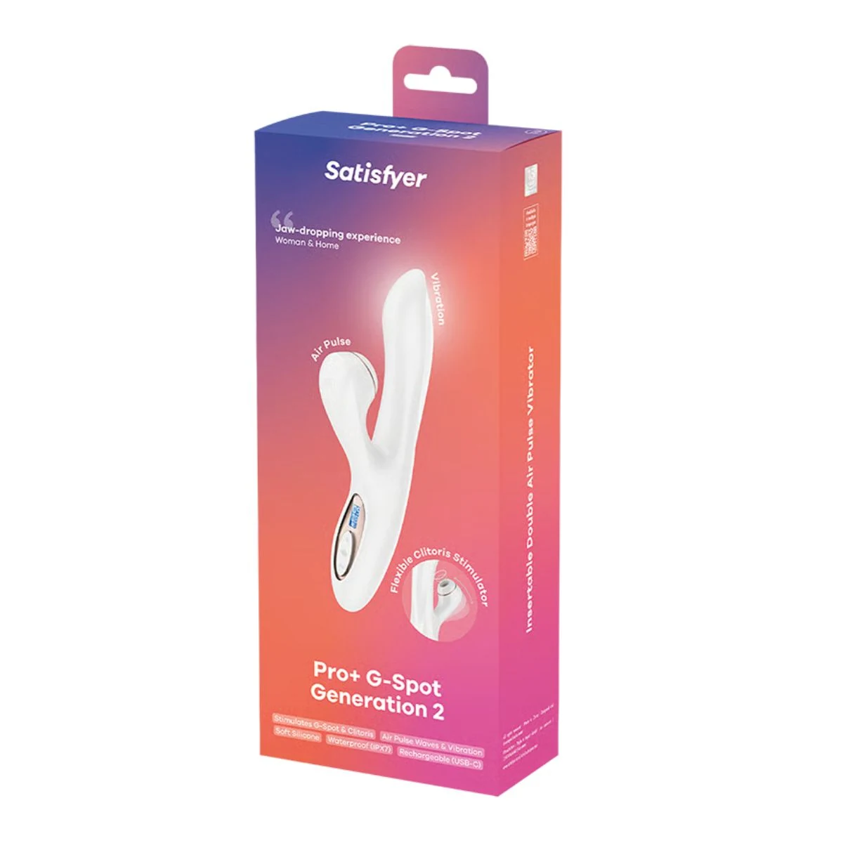 Satisfyer Pro+ G-Spot Generation 2 Rabbit met flexibele schacht voor G-spot stimulatie