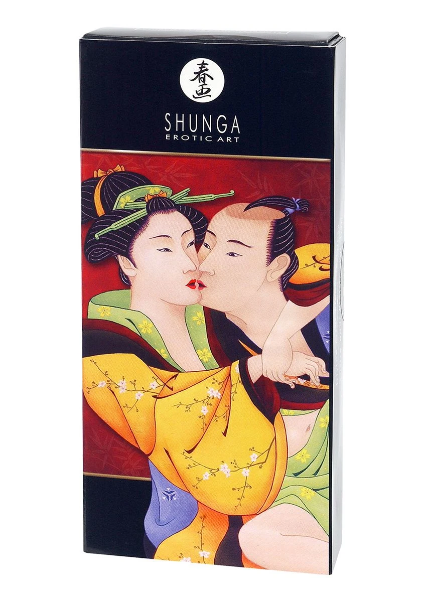 Zwarte Shunga Divine Oral Pleasure Lipgloss met kokossmaak, unisex