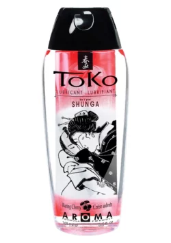 Shunga Toko Glijmiddel Kers op waterbasis, transparant en unisex