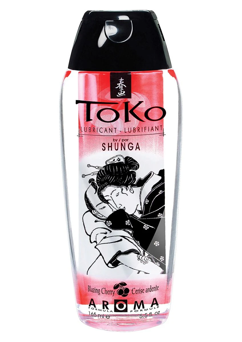 Shunga Toko Glijmiddel Kers op waterbasis, transparant en unisex