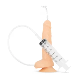 Squirting dildo met spuit in beige van Easytoys Dildo Collection