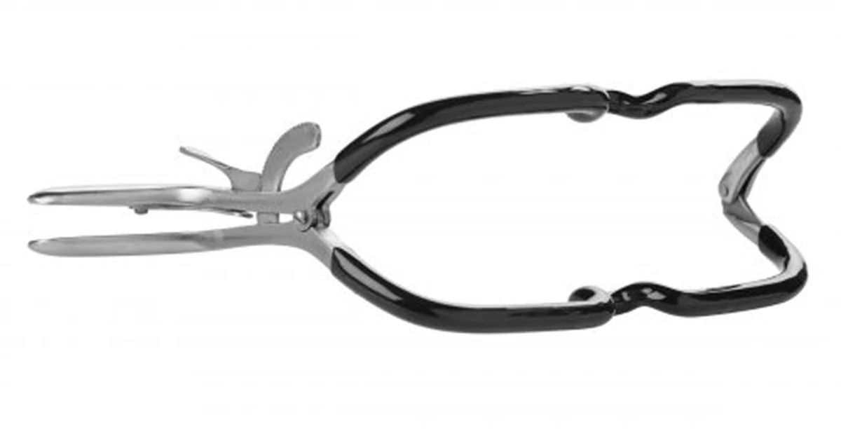 Zwarte Stalen Jennings Gag Mondspreider voor BDSM en bondage