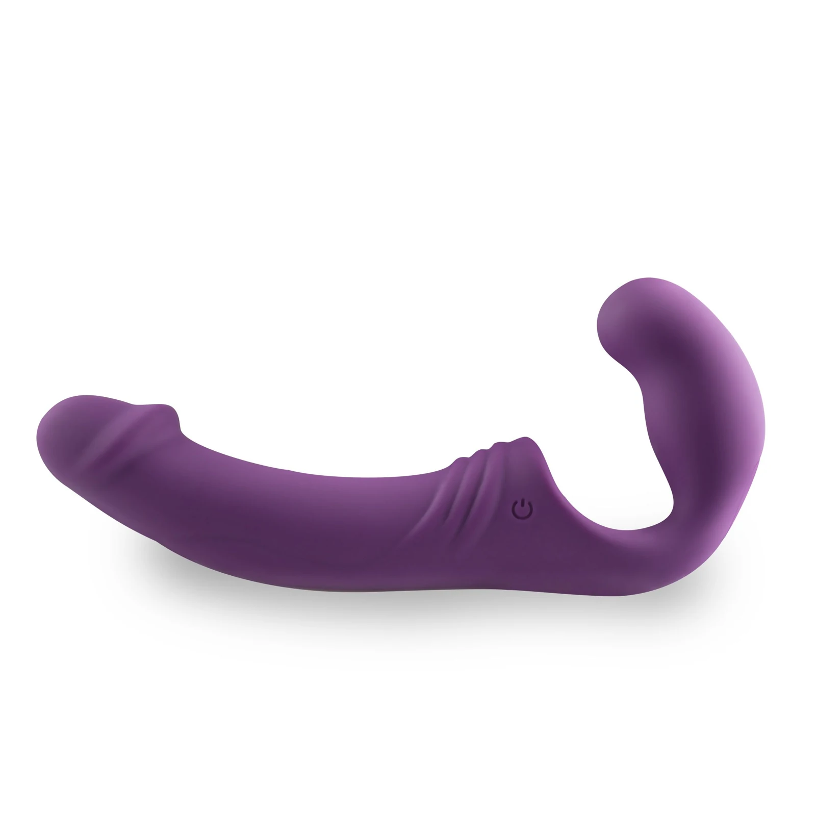 Strapless strap-on vibrator paars van Easytoys Vibe Collection met twee uiteinden