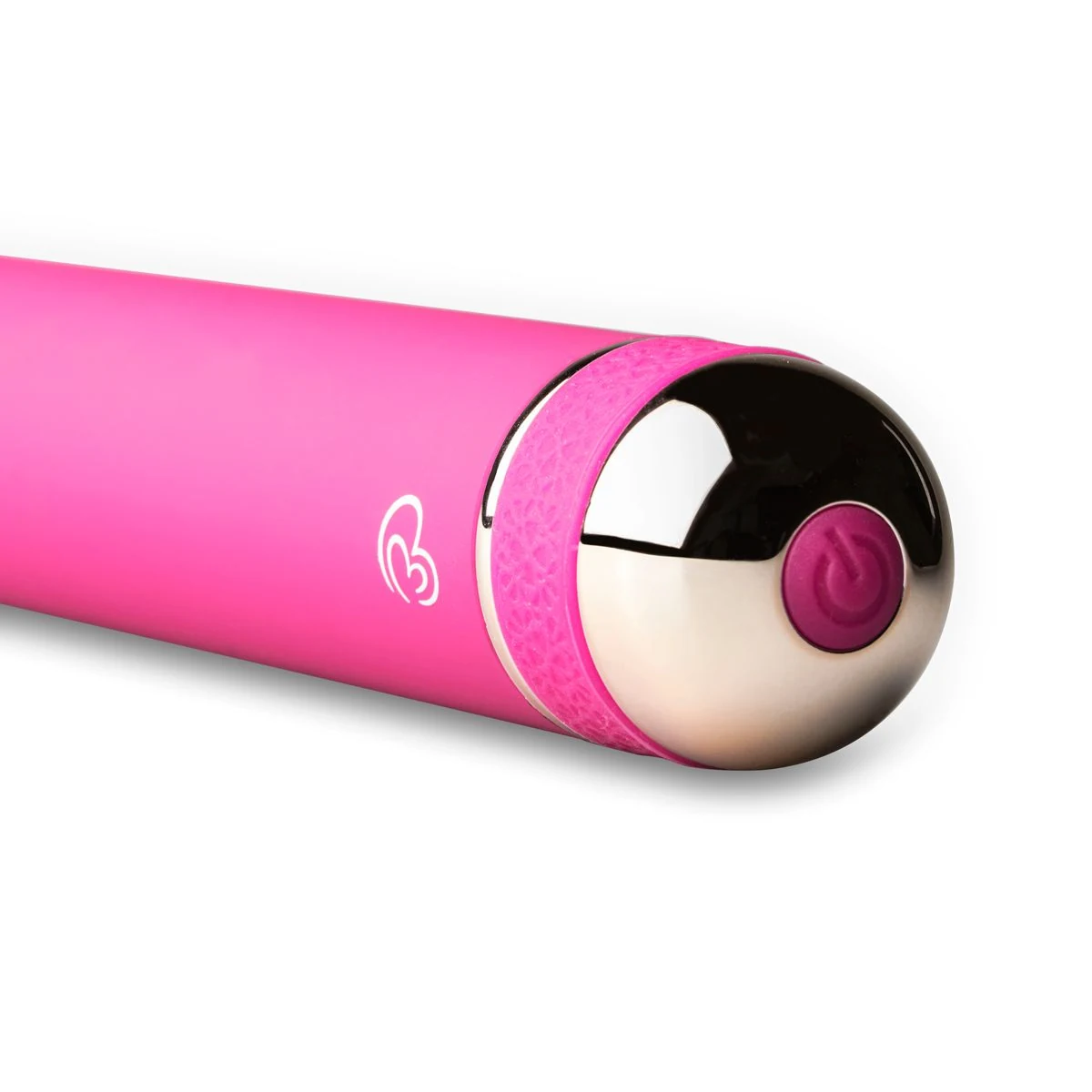 Roze Supreme Vibe vibrator met rosé gouden panelen en pushbutton bediening