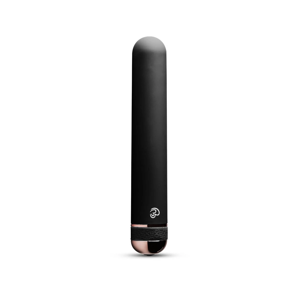 Supreme Vibe Vibrator zwart, zwarte klassieke vibrator met bloemenpatroon