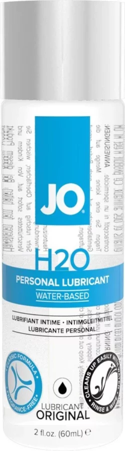System JO H2O waterbasis glijmiddel 60 ml, vegan transparant en geur- en smaakloos