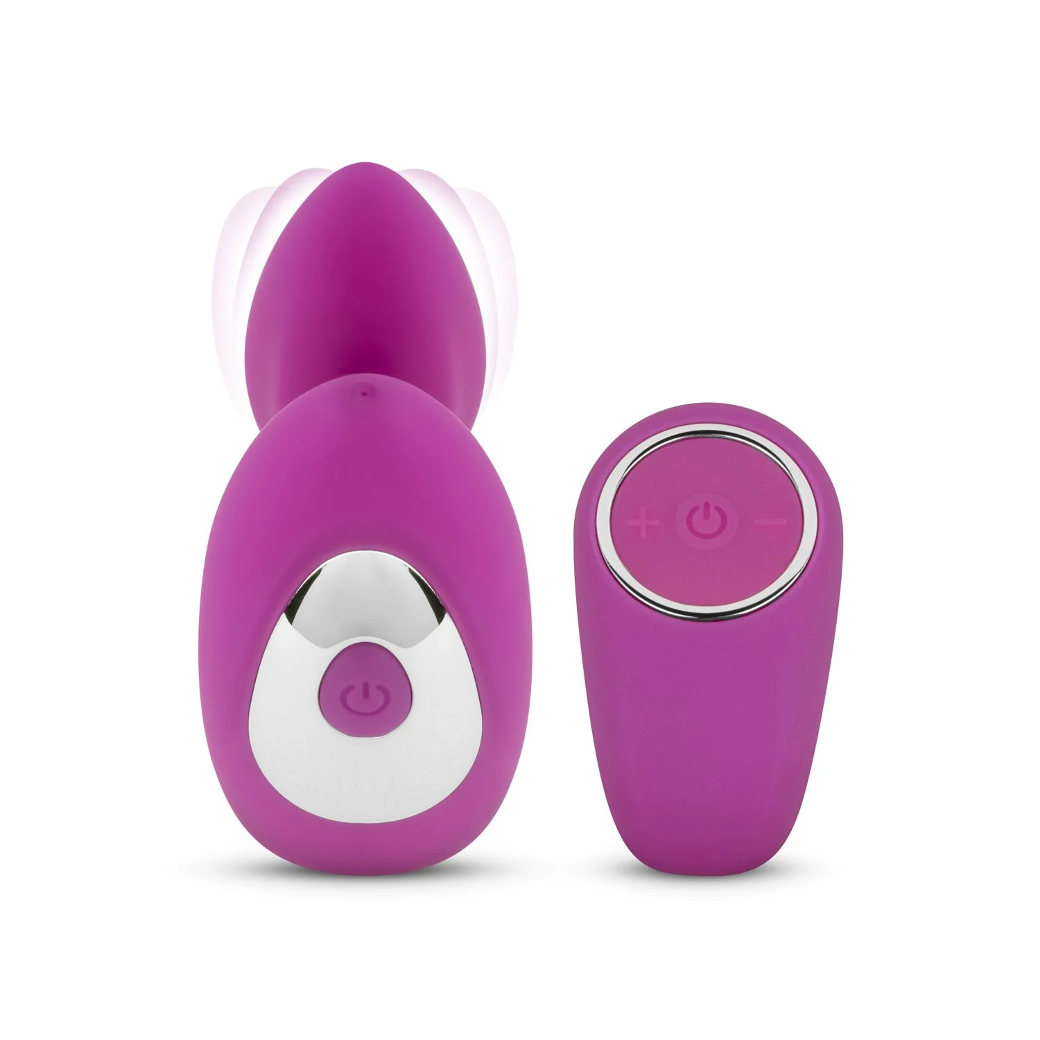 Roze koppel vibrator met afstandsbediening voor clitoris en G-spot stimulatie