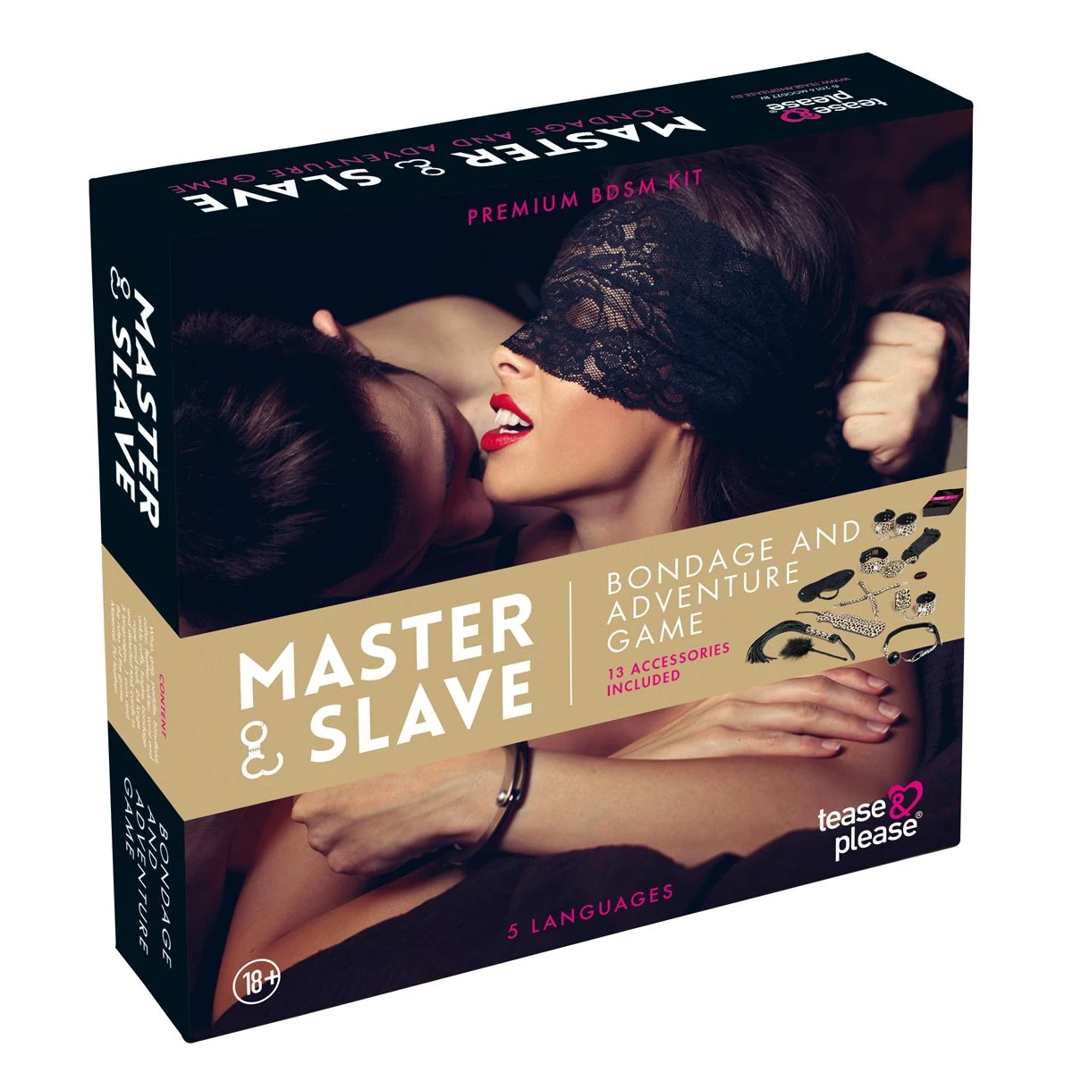 Master & Slave Bondagespel van Tease & Please voor beginners en koppels, unisex